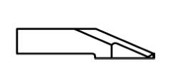 ATOM Blade 0103A858, ATOM Blades 0103A858, ATOM Flashcut Blade, ATOM Cutter Blade, ATOM Plotter Blade, Solid Carbide Blade, Tungsten Carbide Blade, ATOM, Blades, Oscillating Blade, 0103A858