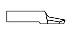 ATOM Blade 0103B999, ATOM Blades 0103B999, ATOM Flashcut Blade, ATOM Cutter Blade, ATOM Plotter Blade, Solid Carbide Blade, Tungsten Carbide Blade, ATOM, Blades, Oscillating Blade, 0103B999