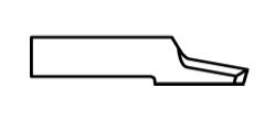 ATOM Blade 0103C998, ATOM Blades 0103C998, ATOM Flashcut Blade, ATOM Cutter Blade, ATOM Plotter Blade, Solid Carbide Blade, Tungsten Carbide Blade, ATOM, Blades, Oscillating Blade, 0103C998