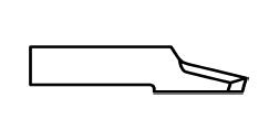 ATOM Blade 01030729, ATOM Blades 01030729,  ATOM Flashcut Blade, ATOM Cutter Blade, ATOM Plotter Blade, Solid Carbide Blade,  Tungsten Carbide Blade, ATOM, Blades, Oscillating Blade, 01030729