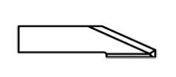 ATOM Blade 01030731, ATOM Blades 01030731,  ATOM Flashcut Blade, ATOM Cutter Blade, ATOM Plotter Blade, Solid Carbide Blade,  Tungsten Carbide Blade, ATOM, Blades, Oscillating Blade, 01030731