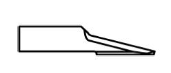 ATOM Blade 01030773, ATOM Blades 01030773,  ATOM Flashcut Blade, ATOM Cutter Blade, ATOM Plotter Blade, Solid Carbide Blade,  Tungsten Carbide Blade, ATOM, Blades, Oscillating Blade, 01030773