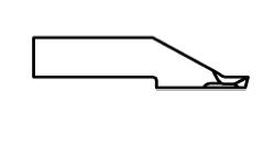 ATOM Blade 01030774, ATOM Blades 01030774,  ATOM Flashcut Blade, ATOM Cutter Blade, ATOM Plotter Blade, Solid Carbide Blade,  Tungsten Carbide Blade, ATOM, Blades, Oscillating Blade, 01030774