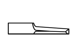 ATOM Blade 01030776, ATOM Blades 01030776,  ATOM Flashcut Blade, ATOM Cutter Blade, ATOM Plotter Blade, Solid Carbide Blade,  Tungsten Carbide Blade, ATOM, Blades, Oscillating Blade, 01030776