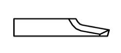 ATOM Blade 01030910, ATOM Blades 01030910,  ATOM Flashcut Blade, ATOM Cutter Blade, ATOM Plotter Blade, Solid Carbide Blade,  Tungsten Carbide Blade, ATOM, Blades, Oscillating Blade, 01030910