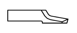 ATOM Blade 01030911, ATOM Blades 01030911,  ATOM Flashcut Blade, ATOM Cutter Blade, ATOM Plotter Blade, Solid Carbide Blade,  Tungsten Carbide Blade, ATOM, Blades, Oscillating Blade, 01030911