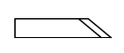 ATOM Blade 01033304, ATOM Blades 01033304,  ATOM Flashcut Blade, ATOM Cutter Blade, ATOM Plotter Blade, Solid Carbide Blade,  Tungsten Carbide Blade, ATOM, Blades, Oscillating Blade, 01033304