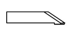 ATOM Blade 01033336, ATOM Blades 01033336,  ATOM Flashcut Blade, ATOM Cutter Blade, ATOM Plotter Blade, Solid Carbide Blade,  Tungsten Carbide Blade, ATOM, Blades, Oscillating Blade, 01033336