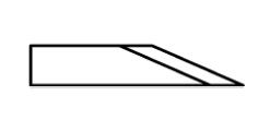 ATOM Blade 01033337, ATOM Blades 01033337,  ATOM Flashcut Blade, ATOM Cutter Blade, ATOM Plotter Blade, Solid Carbide Blade,  Tungsten Carbide Blade, ATOM, Blades, Oscillating Blade, 01033337