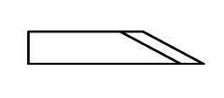 ATOM Blade 01033370, ATOM Blades 01033370,  ATOM Flashcut Blade, ATOM Cutter Blade, ATOM Plotter Blade, Solid Carbide Blade,  Tungsten Carbide Blade, ATOM, Blades, Oscillating Blade, 01033370