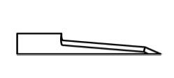 ATOM Blade 01033569, ATOM Blades 01033569,  ATOM Flashcut Blade, ATOM Cutter Blade, ATOM Plotter Blade, Solid Carbide Blade,  Tungsten Carbide Blade, ATOM, Blades, Oscillating Blade, 01033569