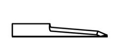 ATOM Blade 01033570, ATOM Blades 01033570,  ATOM Flashcut Blade, ATOM Cutter Blade, ATOM Plotter Blade, Solid Carbide Blade,  Tungsten Carbide Blade, ATOM, Blades, Oscillating Blade, 01033570