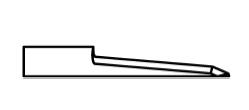 ATOM Blade 01033571, ATOM Blades 01033571,  ATOM Flashcut Blade, ATOM Cutter Blade, ATOM Plotter Blade, Solid Carbide Blade,  Tungsten Carbide Blade, ATOM, Blades, Oscillating Blade, 01033571