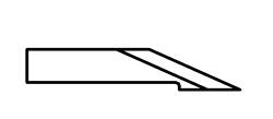 ATOM Blade 01033625, ATOM Blades 01033625,  ATOM Flashcut Blade, ATOM Cutter Blade, ATOM Plotter Blade, Solid Carbide Blade,  Tungsten Carbide Blade, ATOM, Blades, Oscillating Blade, 01033625