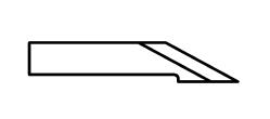 ATOM Blade 01033627, ATOM Blades 01033627,  ATOM Flashcut Blade, ATOM Cutter Blade, ATOM Plotter Blade, Solid Carbide Blade,  Tungsten Carbide Blade, ATOM, Blades, Oscillating Blade, 01033627