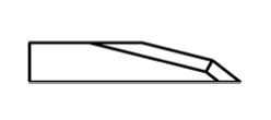 ATOM Blade 01033839, ATOM Blades 01033839,  ATOM Flashcut Blade, ATOM Cutter Blade, ATOM Plotter Blade, Solid Carbide Blade,  Tungsten Carbide Blade, ATOM, Blades, Oscillating Blade, 01033839