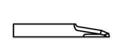 ATOM Blade 01033841, ATOM Blades 01033841,  ATOM Flashcut Blade, ATOM Cutter Blade, ATOM Plotter Blade, Solid Carbide Blade,  Tungsten Carbide Blade, ATOM, Blades, Oscillating Blade, 01033841